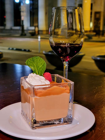 Dessert + wine