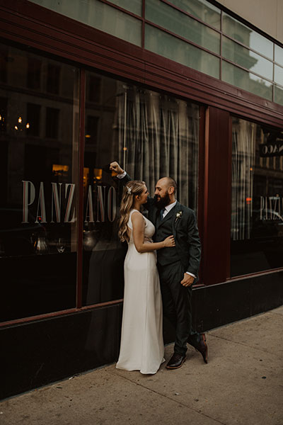 Delaney & Ryan in front of Panzano