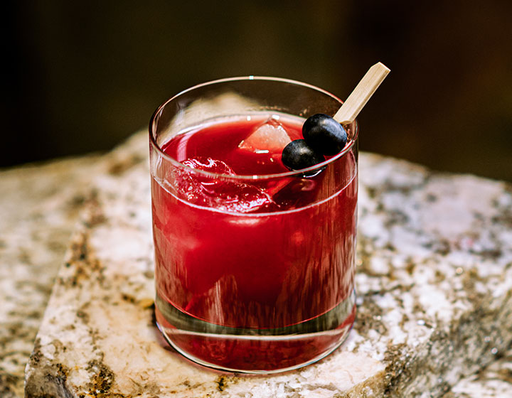 red cocktail at panzano denver